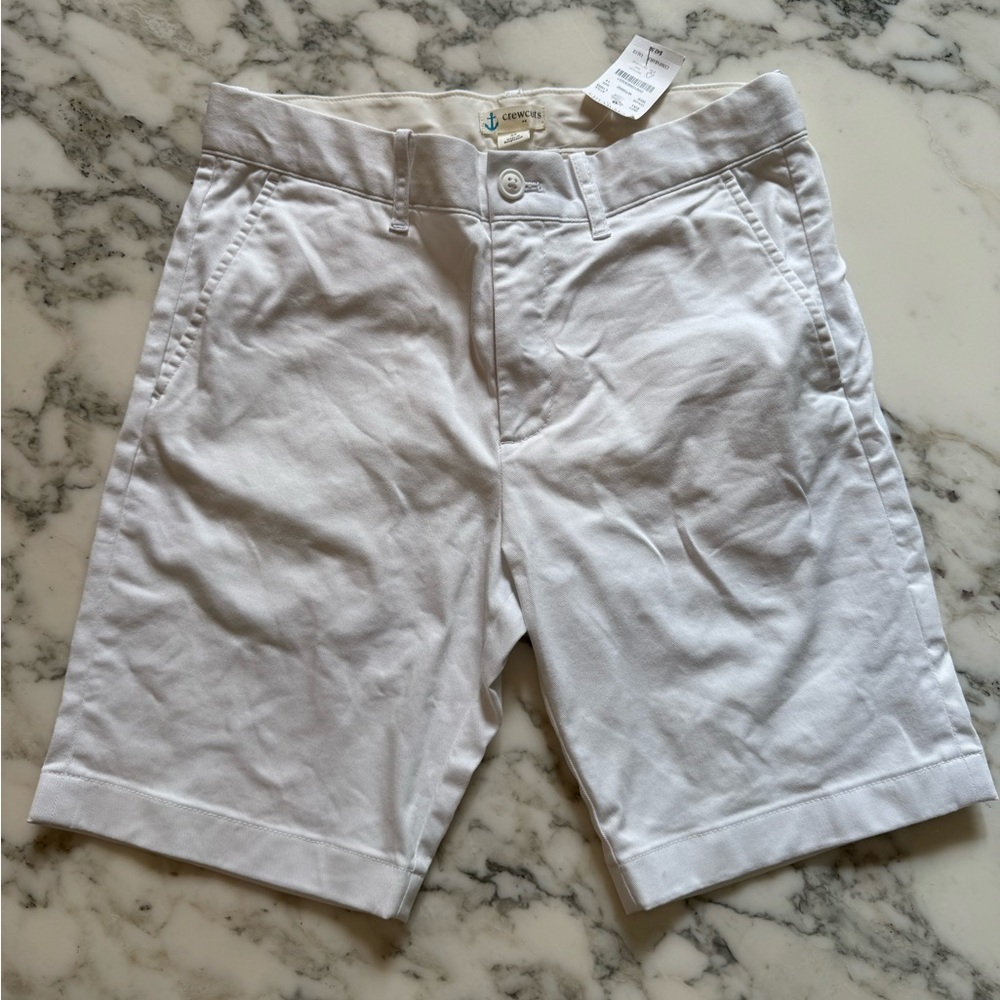 NWT J Crew Crewcuts White Boys' Gramercy flex chino short Sz 14 Sold Out - Picture 7 of 10